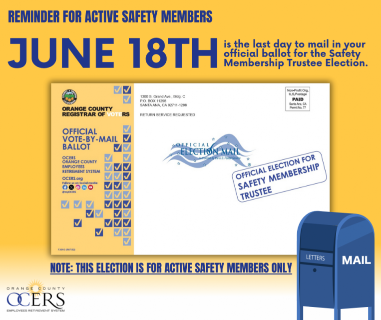 Safety Membership Trustee Election Reminder