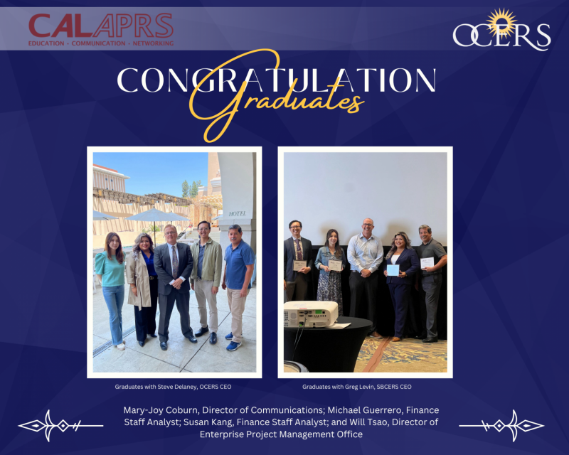 2024 CALAPRS Management Academy Graduates from OCERS